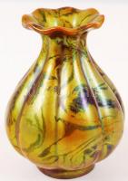 Zsolnay eozin mázas kis váza, jelzett, hibátlan, m:12 cm/ Before 1945 Vintage Zsolnay porcelain vase...