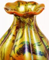 Zsolnay eozin mázas kis váza, jelzett, hibátlan, m:12 cm/ Before 1945 Vintage Zsolnay porcelain vase...