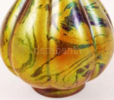 Zsolnay eozin mázas kis váza, jelzett, hibátlan, m:12 cm/ Before 1945 Vintage Zsolnay porcelain vase...