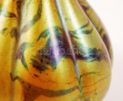 Zsolnay eozin mázas kis váza, jelzett, hibátlan, m:12 cm/ Before 1945 Vintage Zsolnay porcelain vase...