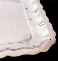 Ezüst (Ag.) tálca, jelzett, mesterjeggyel (IS), újszerű állapotban, 20,5×41,5 cm, nettó:726 g / Anti...
