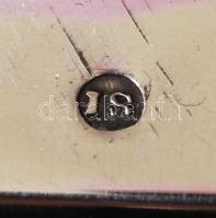 Ezüst (Ag.) tálca, jelzett, mesterjeggyel (IS), újszerű állapotban, 20,5×41,5 cm, nettó:726 g / Anti...