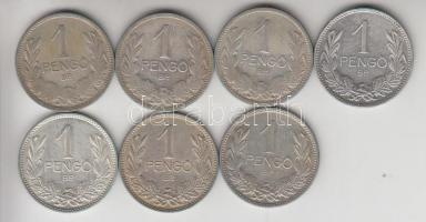 1926. 1P Ag + 1927. 1P Ag (2x) + 1937. 1P Ag (2x) + 1939. 1P Ag (2x) T:2,3