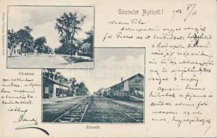 Kápolnásnyék, Vasútállomás; kiadja Wessely Zsigmond