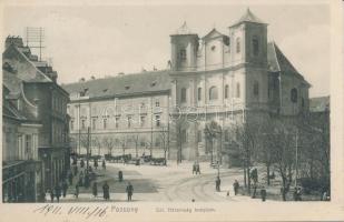 Pozsony, Szentháromság templom; kiadja Hardtmuth E. / Trinity church