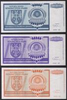 Horvátország/Krajina Szerb Köztársaság 1993. 100.000.000D + 1000.000.000D +5.000.000.000D T:I