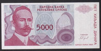 Bosznia-Hercegovina/Szerb Köztársaság 1993. 5000D T:I