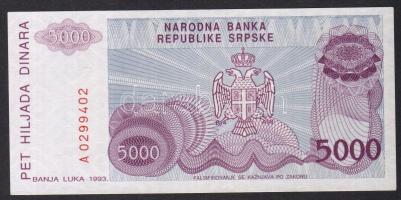 Bosznia-Hercegovina/Szerb Köztársaság 1993. 5000D T:I
