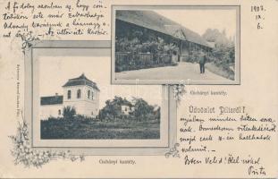 Pilis, Gubányi-kastély, floral; Schwartz Sámuel kiadása (EK)