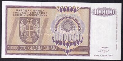 Bosznia-Hercegovina/Szerb Köztársaság 1993. 100.000D T:I