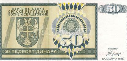Bosznia-Hercegovina/Szerb Köztársaság 1992. 50D T:I