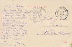 Sárospatak, Kossuth Lajos utca, gyógyszertár, üzletek; kiadja Gottesmann Lipót