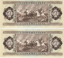 1989. 50Ft (2x) kevés ugrásszámmal T:I