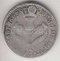 Skócia 1697. 5Sh Ag "II. Vilmos" T:3 lyuktömött
Scotland 1697. 5 Shillings Ag "Willia...