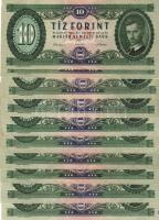 1962. 10Ft (10x) T:II+ Csak egyszer hajtva!