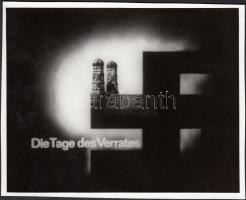 cca 1960-1970 Az árulás napjai (Die Tage des Verrates), plakátterv, 11x14 cm