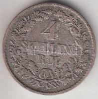 Dánia 1854. 4SR Ag "VII. Frigyes" T:3 Denmark 1854. 4 Skilling Rigmont Ag "Frederik VII" C:F Krause KM#758.1