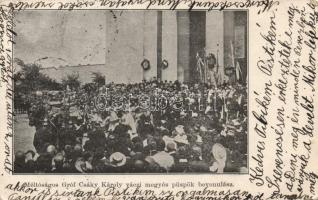 1904 Vác, Gróf Csáky Károly váci megyés püspök bevonulása