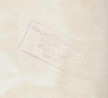 cca 1957-1965 Mező Sándor: Visegrádi vár, pecséttel jelzett vintage fotó, 20x24 cm