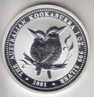 Ausztrália 2001. 1$ Ag "Kookaburra" 1 uncia T:PP Australia 2001. 1 Dollar Ag "Kookaburra" 1 ounce C:PP