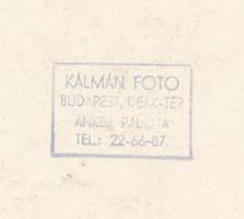 cca 1950-1956 Kálmán fotó: Színpadi jelenet a mennyországból, vintage fotó, pecséttel jelzett, 15x23...