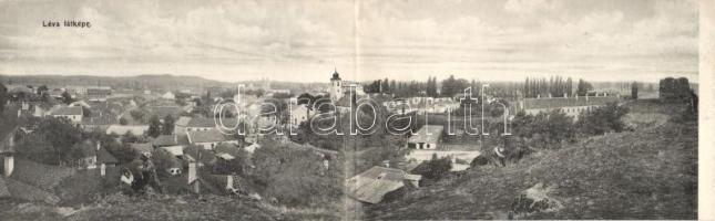 Léva, panoramacard; kiadja Schulz Ignácz