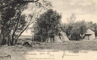 Hortobágy, halászkunyhók; Telegdi K. Lajos utóda kiadása, Haranghy