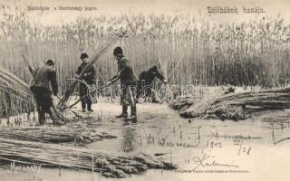 Hortobágy, nádvágás a Hortobágy jegén; Telegdi K. Lajos utóda kiadása, Haranghy