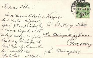 Budapest V. Váci körút éjjel, kollázs / collage, humour