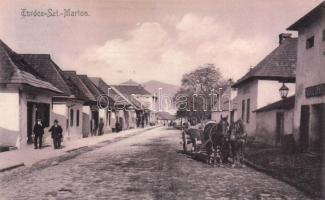 Turócszentmárton, utcakép Steinitz kereskedésével / street with shop