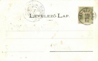 Nagyvázsony, Kinizsi várrom; Deutsch Leó kereskedő kiadása