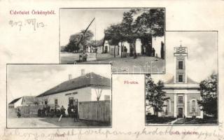 Örkény, Langfelder Ferenc kereskedése, katolikus templom