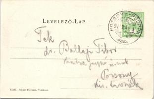 Vereknye, Fukari Ferenczné vendéglője és vegyeskereskedése, katolikus templom / restaurant, shop, ch...