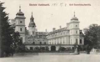 Cseklész, Gróf Eszterházy-kastély; kiadó Gelber Miksa  / castle