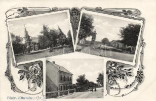 Főrév, Oberufer (Pozsony) Art Nouveau floral