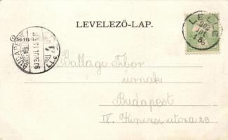 Balatonlelle, parti villák; kiadja Fischl Jakab és fiai