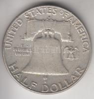 Amerikai Egyesült Államok 1963. 1/2$ Ag "Franklin" T:2-
USA 1963. Half Dollar Ag "Fra...