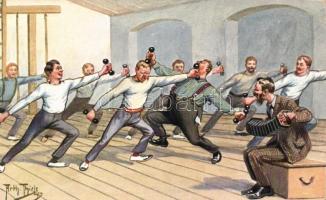 In the Gym, humour 'T.S.N. Serie 1816' s: Arthur Thiele