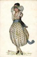 Italian art postcard s: Busi