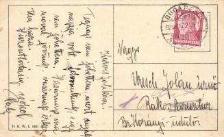 'Im Blumenbanden' Wiener art postcard B.K.W.I. 123-3 s: August Patek