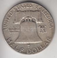 Amerikai Egyesült Államok 1952. 1/2$ Ag "Franklin" T:3
USA 1952. Half Dollar Ag "Fran...