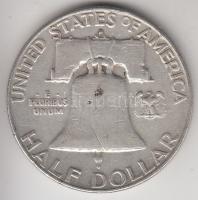 Amerikai Egyesült Államok 1957. 1/2$ Ag "Franklin" T:3
USA 1957. Half Dollar Ag "Fran...