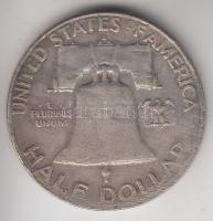 Amerikai Egyesült Államok 1959. 1/2$ Ag "Franklin" T:3
USA 1959. Half Dollar Ag "Fran...