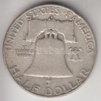 Amerikai Egyesült Államok 1958. 1/2$ Ag "Franklin" T:3
USA 1958. Half Dollar Ag "Fran...