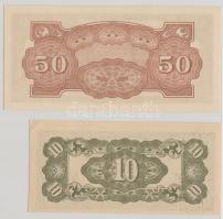 Malaya/Japán megszállás 1942. 10c + 50c T:I
Malaya/Japanese occupation 1942. 10 Cents + 50 Cents C:U...