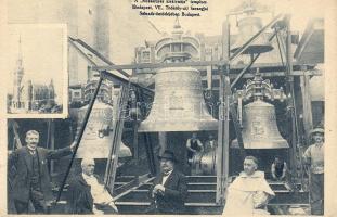 1916 Budapest A "Rószafüzér királynéja" templom harangjai a Sezlák-öntödében