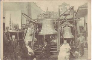 1916 Budapest A "Rószafüzér királynéja" templom harangjai a Sezlák-öntödében