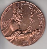 1991. "II. János Pál pápa Magyarországi Látogatása Emlékére" Br emlékérem (50mm) T:1