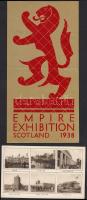 1924-1925, 1938 A Brit Gyarmati Kiállítás reklámkártyája és matricája / sticker of the British Colonial Exhibition