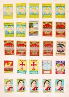 Egész világra kiterjedő gyufacímke gyűjtemény 28 kötetben, közte kevés hotelcímke, összesen 31890 da...